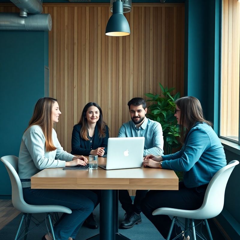 Kleines Softwareteam von Betakspark im Leipziger Büro